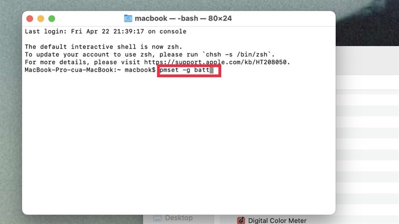 Hướng dẫn 2 cách xem thời lượng pin trên MacBook nhanh chóng