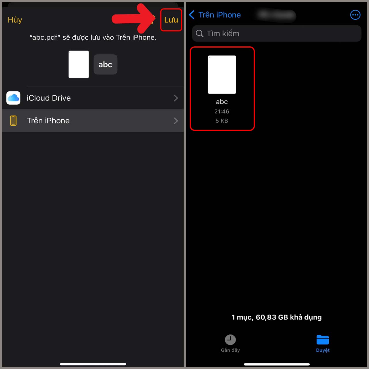 Chuyển ghi chú iPhone sang PDF                        