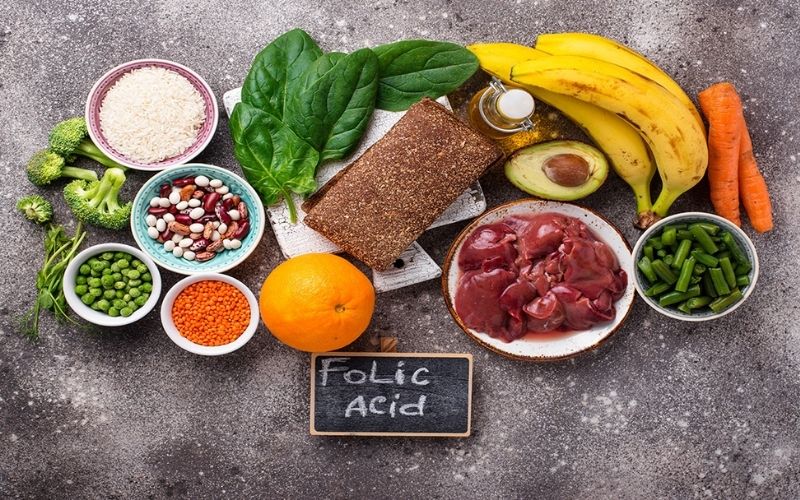 Bổ sung các thực phẩm nhiều axit folic giúp hỗ trợ điều trị rối loạn tiền đình