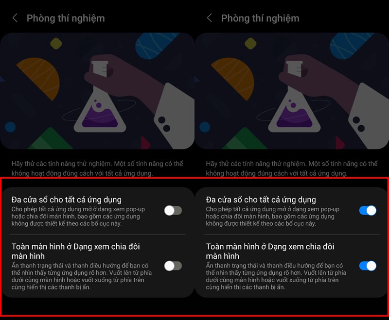 Cách bật phòng thí nghiệm trên Samsung Galaxy A73 5G