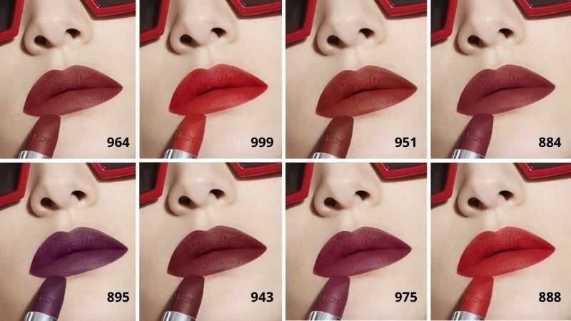 Son thỏi lì mini Rough Dior Couture Colour Lipstick 999 Velvet 15g  Kute  Shop