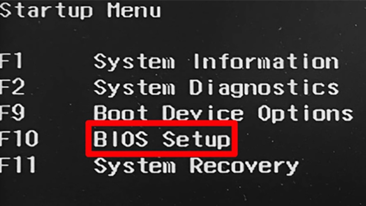 Truy cập vào BIOS trên laptop để kiểm tra thông tin, cấu hình máy