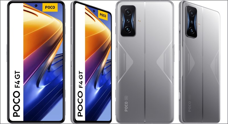 Ảnh render POCO F4 GT phiên bản màu bạc Ảnh render POCO F4 GT phiên bản màu bạc
