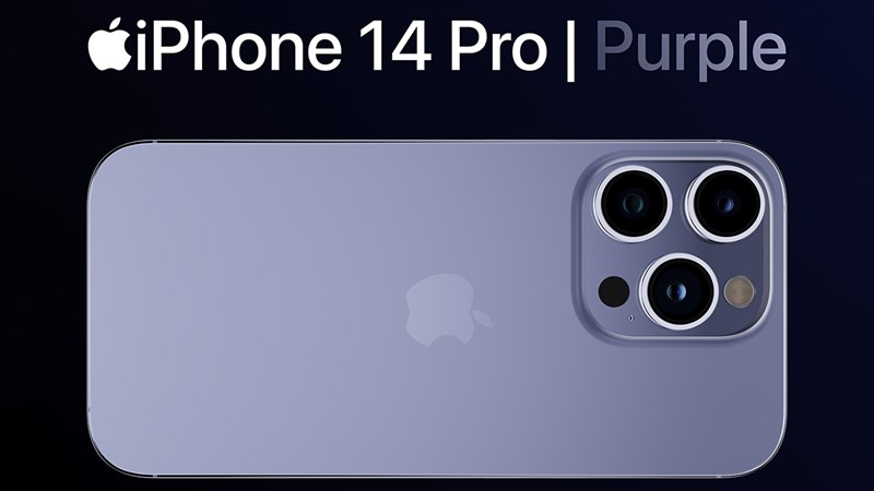Concept iPhone 14 Pro màu tím