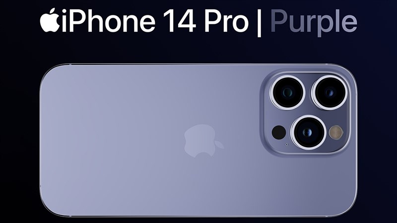 Concept iPhone 14 Pro màu tím đến từ nhà thiết kế đồ họa @ld_vova. Nguồn: Twitter @ld_vova