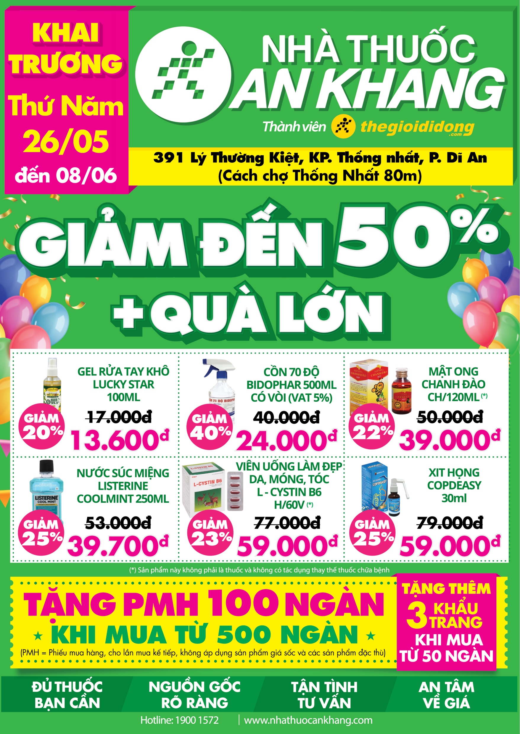 Khuyến mãi nhà thuốc An Khang