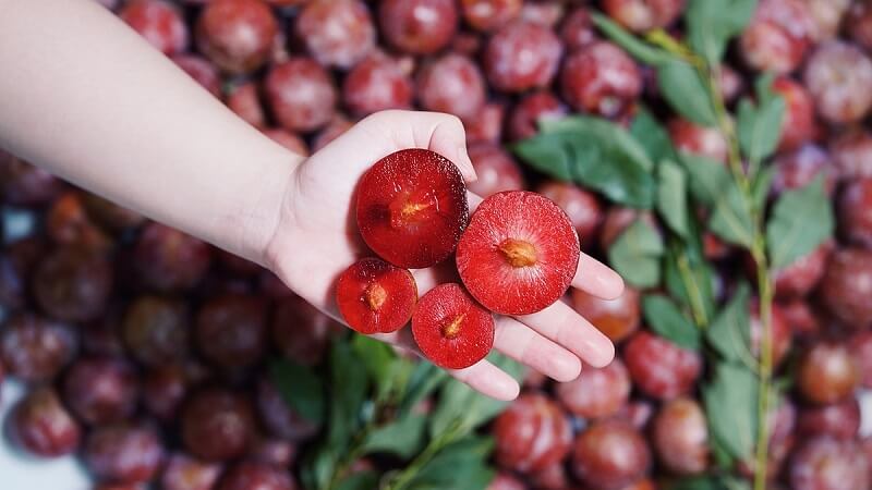 Mận hậu trên trang Wikihoc.com đang có giá bán khoảng 78.000 đồng/túi 1 kg