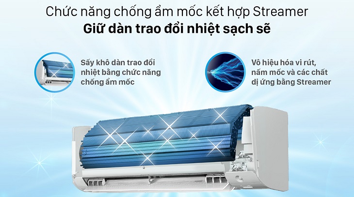 Streamer hỗ trợ công nghệ chống ẩm mốc hiệu quả