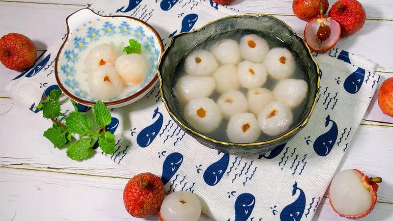 How to make delicious, simple lychee syrup, cool summer