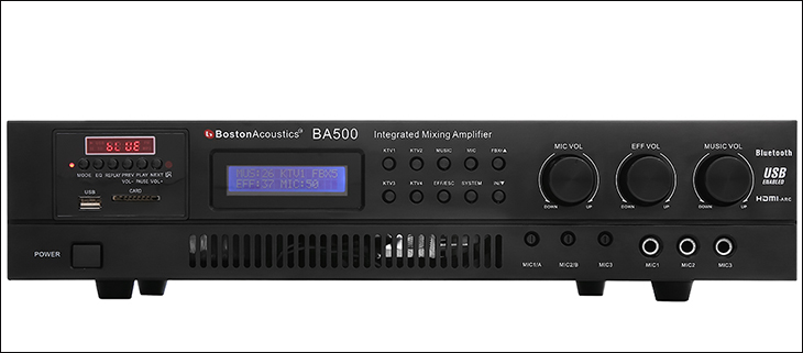 Chọn mua loa phù hợp cho quán cafe Acoustics > Thiết bị khuếch đại âm tần Boston Acoustics BA500