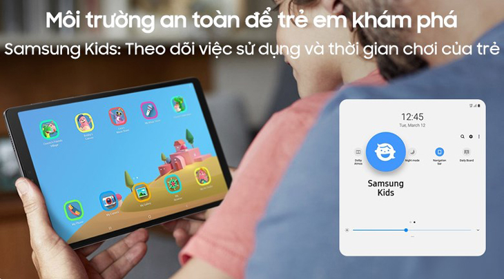 Chế độ trẻ em Samsung Kids trên máy tính bảng