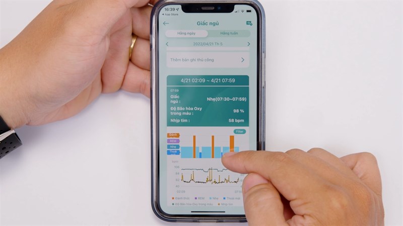 Ứng dụng ASUS HealthConnect trên điện thoại Ứng dụng ASUS HealthConnect trên điện thoại