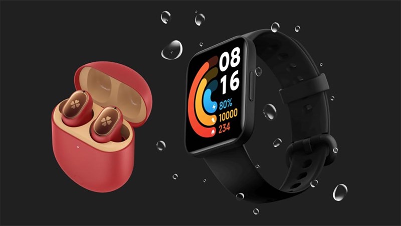 Hình ảnh tai nghe Buds Pro Genshin Impact Edition và Poco Watch