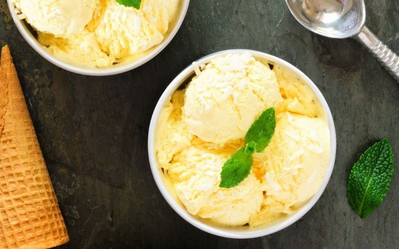 Cách làm kem sầu riêng đậu xanh