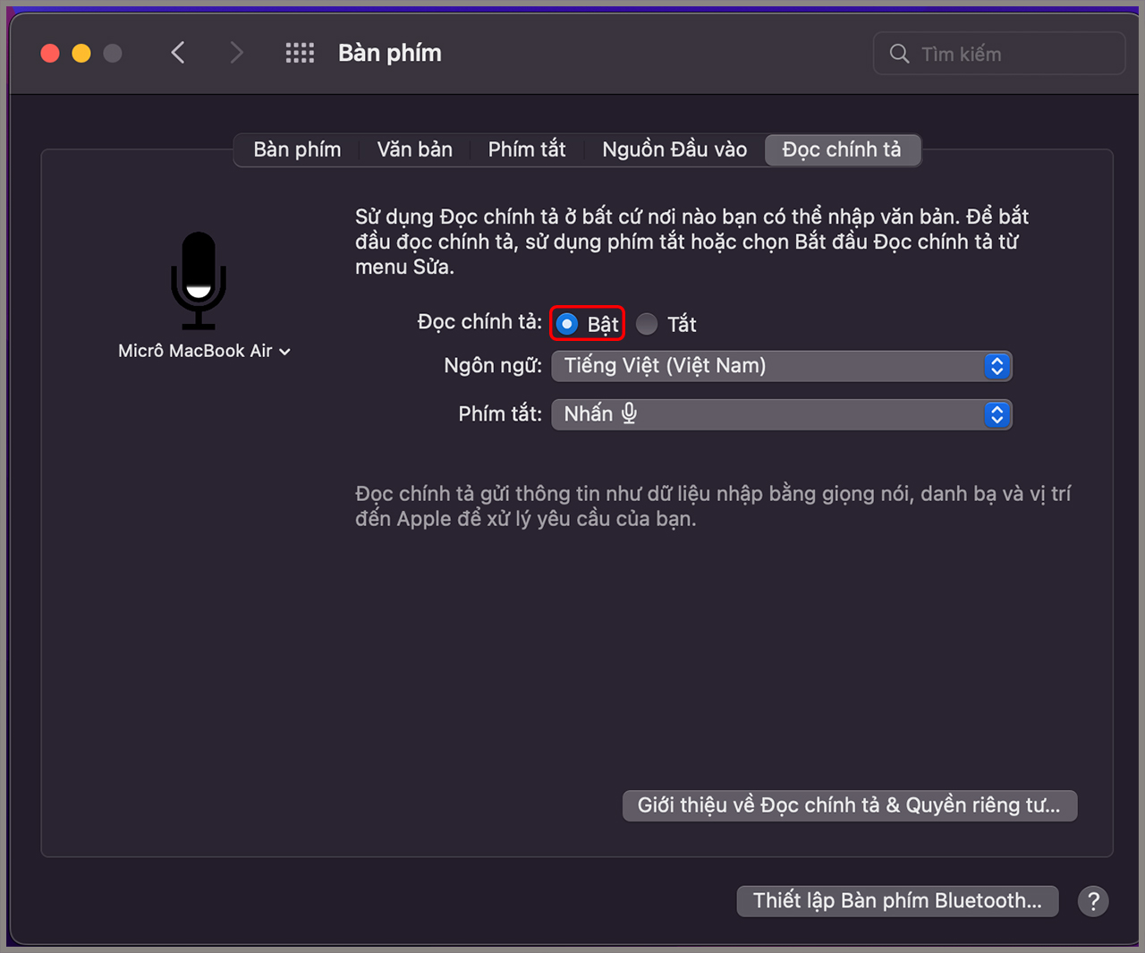 Cách soạn văn bản bằng giọng nói trên MacBook