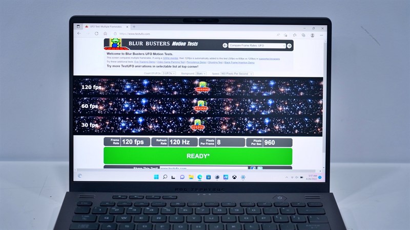 ASUS ROG Zephyrus G14 (2022) sở hữu màn hình độ phân giải QHD+ cùng tần số quét 120 Hz