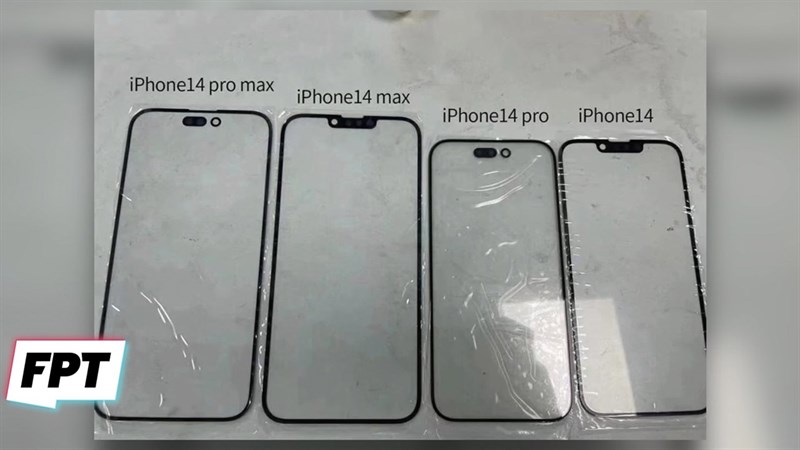 Nóng: Lộ hình ảnh mặt trước của dòng iPhone 14 Series, thiết kế mới