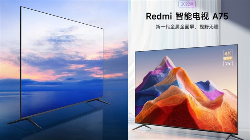 Xiaomi ra mắt TV thông minh Redmi A75 2022 4K với giá cạnh tranh