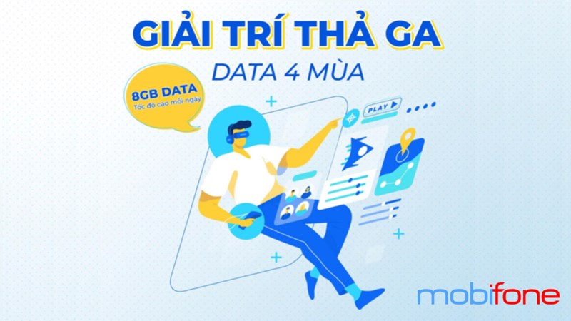 Mỗi ngày chỉ cần 4.000 đồng mà có tận 8GB Data