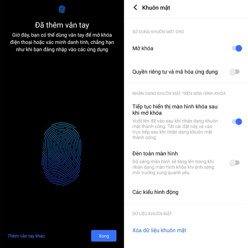 Cách cài đặt bảo mật trên Vivo Y55