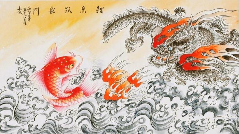 Hãy xem những thiết kế hình nền cá chép hóa rồng, nơi mà những con cá chép thường thấy trên đáy hồ được biến hóa thành những con rồng thần thoại. Khiến cho hình nền của bạn trở nên độc đáo hơn với sự kết hợp giữa hai biểu tượng đặc trưng nhất của văn hóa Á Đông.