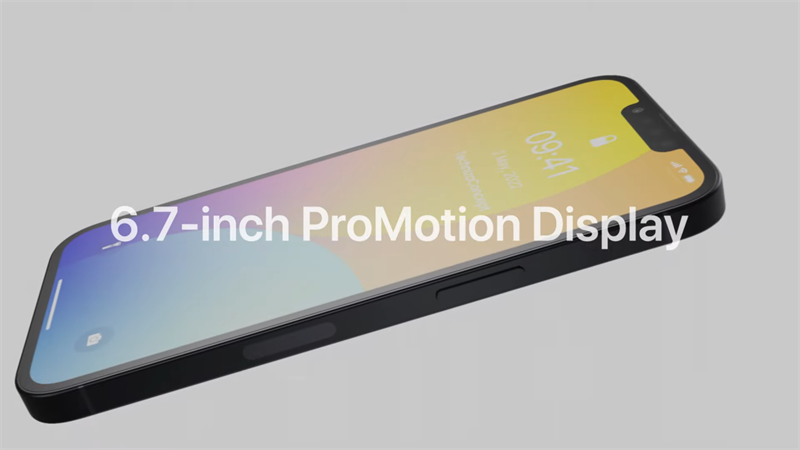 Chiêm ngưỡng iPhone 14 Max với thiết kế bóng bẩy, màn hình ProMotion