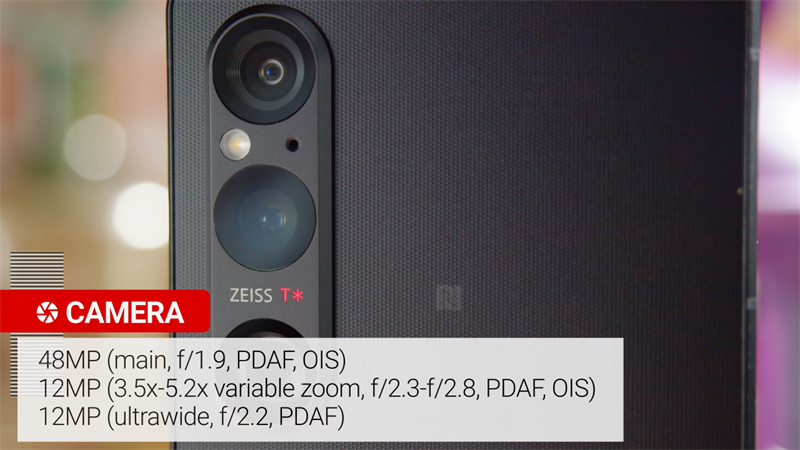 Thông số chi tiết camera sau của Xperia 1 V. Nguồn: GSMArena. Thông số chi tiết camera sau của Xperia 1 V. Nguồn: GSMArena.