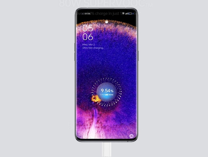 OPPO Find X5 Pro trang bị công nghệ sạc nhanh Super VOOC 80W