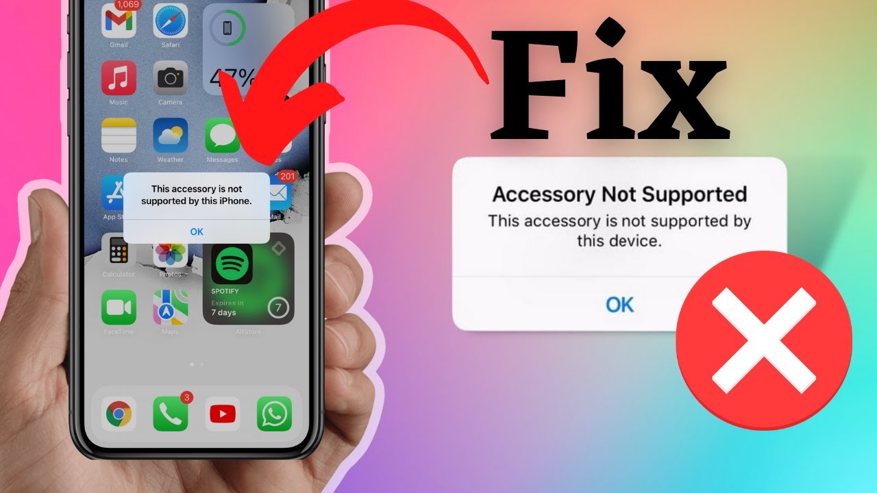 Nguyên nhân và cách sửa lỗi phụ kiện không được hỗ trợ của iPhone