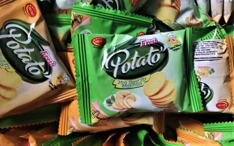 Bánh khoai tây Potato chứa nhiều chất xơ tốt cho hệ tiêu hóa