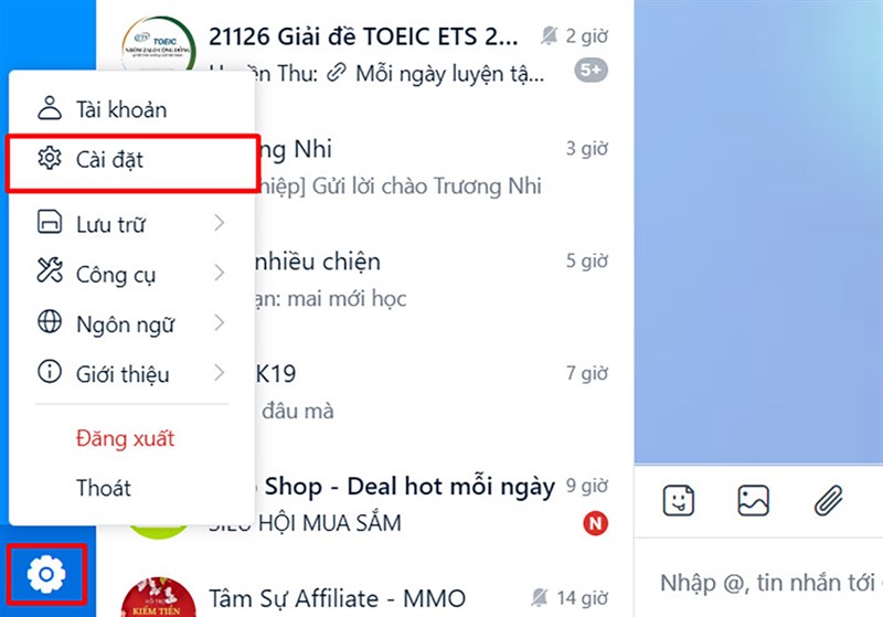 Cách tắt và bật chế độ xem trước trên Zalo