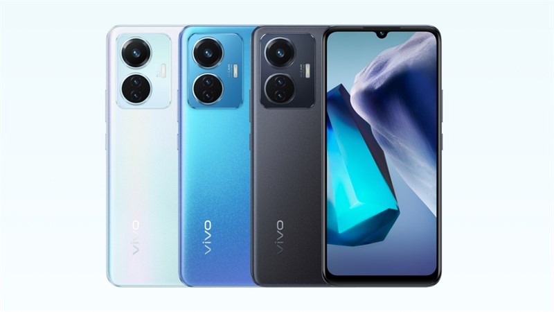 Vivo T1 44W có ba tùy chọn màu sắc: Ice Dawn, Starry Sky và Midnight Galaxy