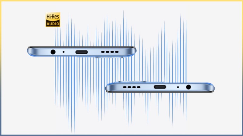 Vivo T1 44W hỗ trợ công nghệ âm thanh Hi-Res audio