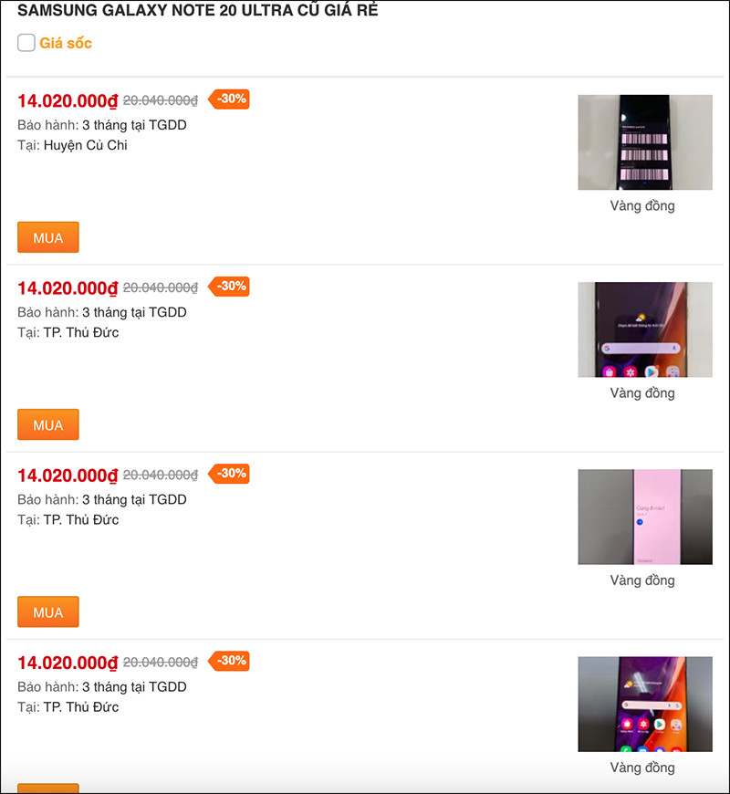 Galaxy Note 20 series cũ giá rẻ bất ngờ, sở hữu chỉ với từ 10 triệu Galaxy Note 20 series cũ giá rẻ bất ngờ, sở hữu chỉ với từ 10 triệu