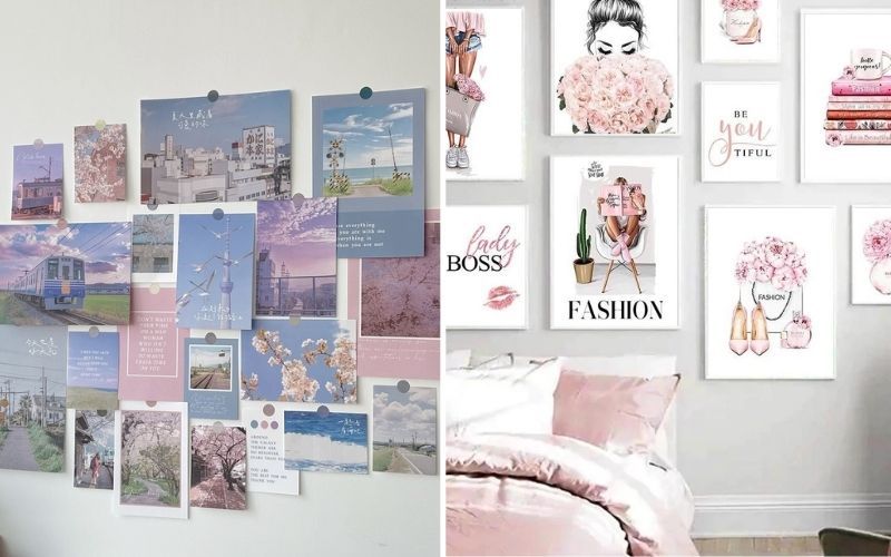Tranh ảnh, poster, một trong những vật phật phẩm được yêu thích để trang trí phòng ngủ