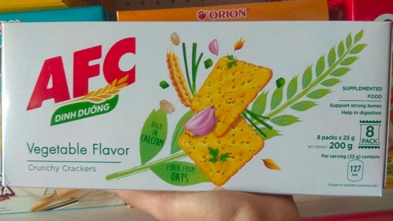 100g bánh AFC có bao nhiêu calo?