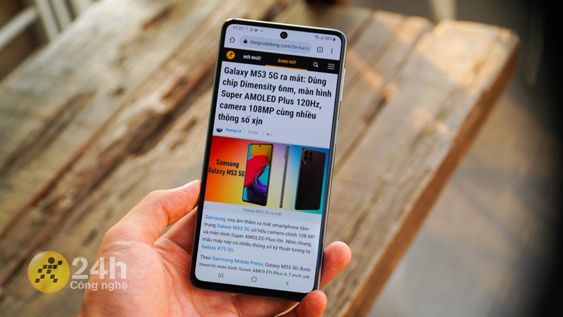 Galaxy M53 5G có thể đáp ứng thời lượng pin dư dả trong 1 ngày với các tác vụ cơ bản Galaxy M53 5G có thể đáp ứng thời lượng pin dư dả trong 1 ngày với các tác vụ cơ bản