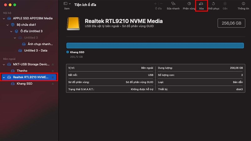 cách kết nối USB với MacBook