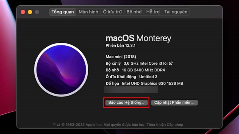 kiểm tra card đồ họa rời trên MacBook