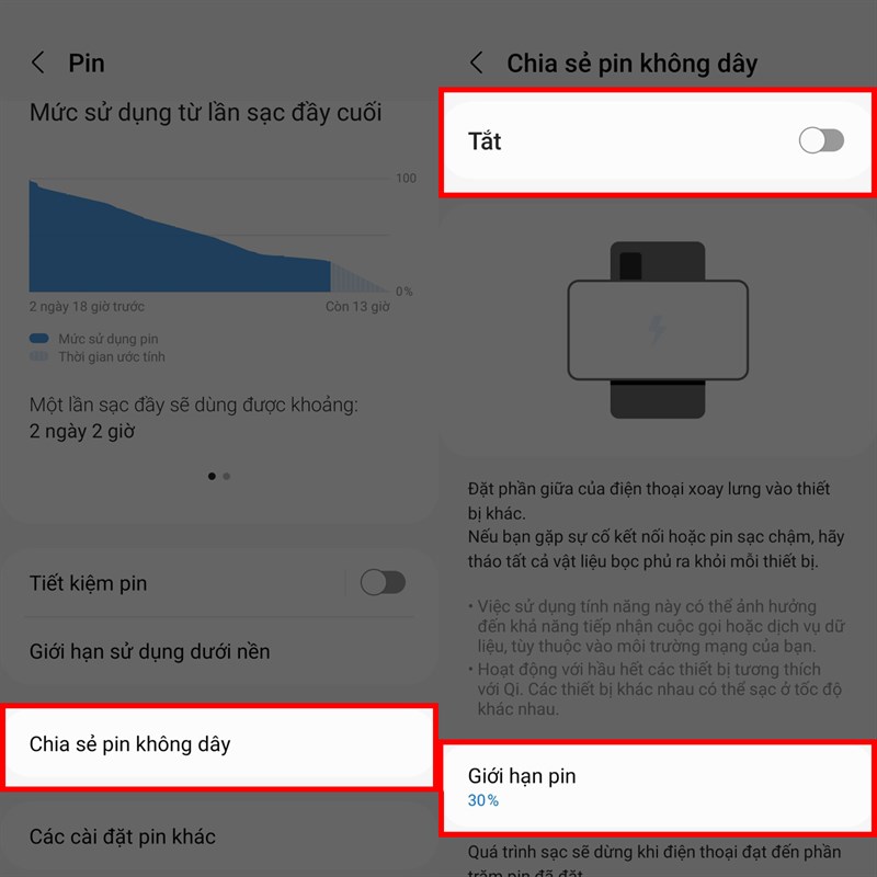Cách bật chia sẻ pin trên điện thoại Samsung Cách bật chia sẻ pin trên điện thoại Samsung