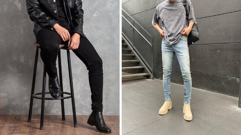 Quần skinny và boots