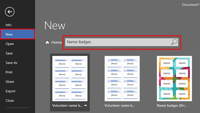 Cách tạo thẻ tên trong Word Cách tạo thẻ tên trong Word