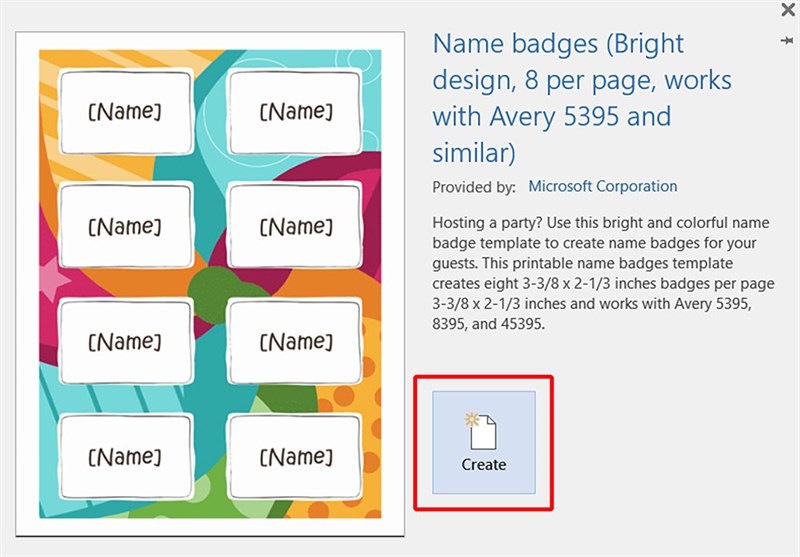Cách tạo thẻ tên trong Word Cách tạo thẻ tên trong Word
