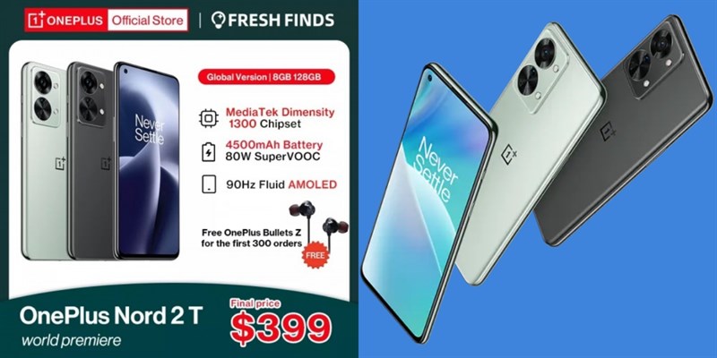 OnePlus Nord 2T lộ giá bán