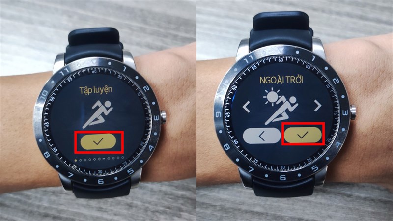 Cách chọn và xem chế độ tập luyện trên ASUS VivoWatch 5