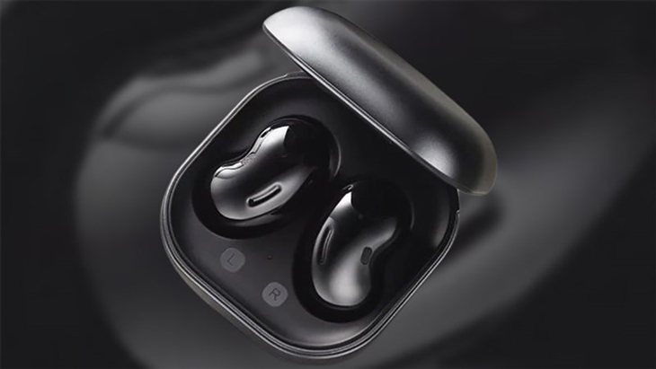 Thiết kế của Galaxy Buds 2 màu Onyx Black với 2 mặt đều đen