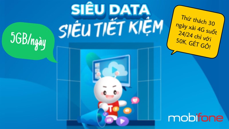 Cách đăng ký gói Data 150GB MobiFone