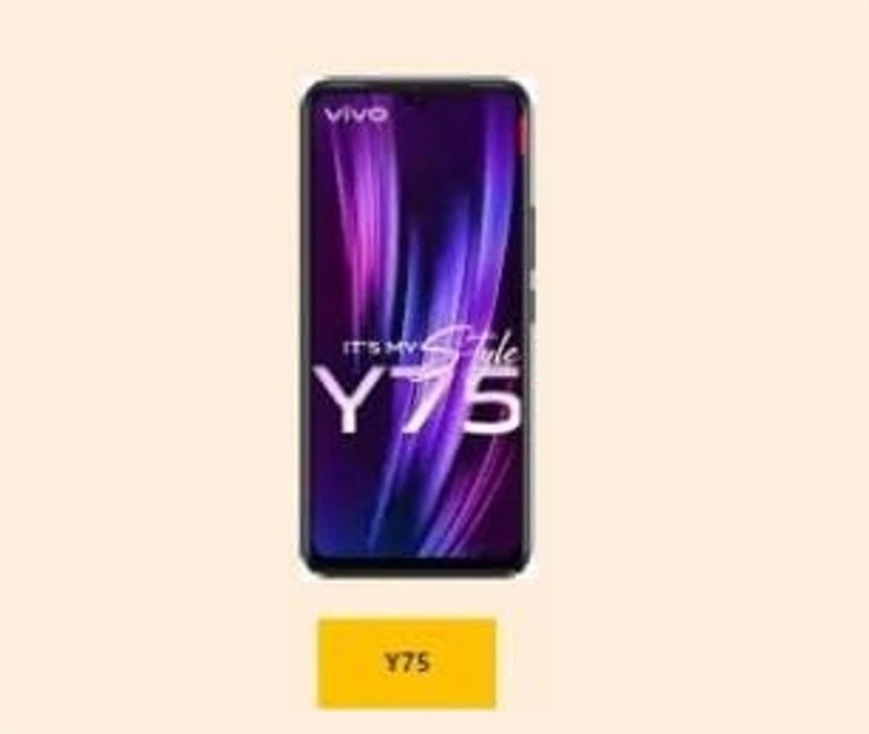 Vivo Y75 4G lộ thiết kế, thông số kỹ thuật Vivo Y75 4G lộ thiết kế, thông số kỹ thuật