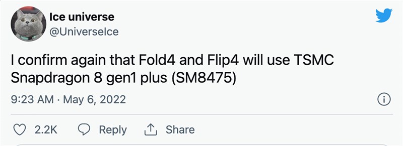 Rò rỉ tin Galaxy Z Fold4 và Z Flip4 sẽ sở hữu Snapdragon 8 Gen 1+