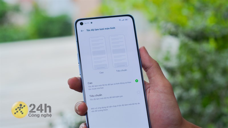 Tần số quét màn hình cao, giúp OPPO Reno7 Pro 5G chạm vuốt sướng hơn Tần số quét màn hình cao, giúp OPPO Reno7 Pro 5G chạm vuốt sướng hơn